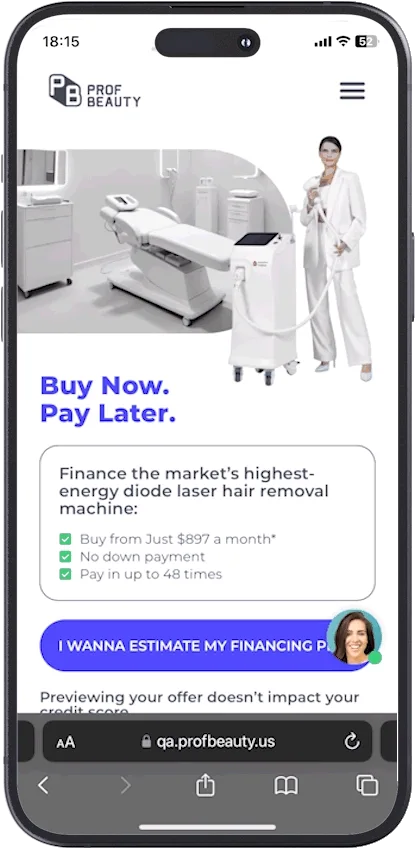 simulate financing equipment