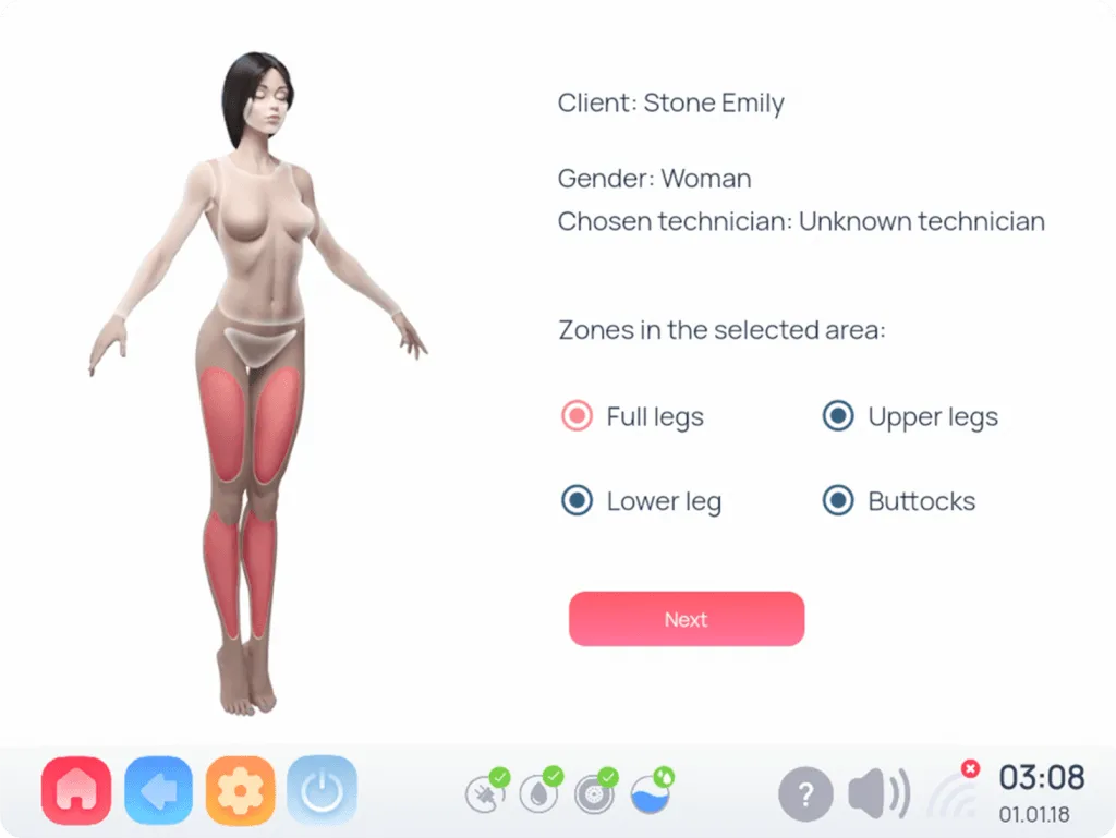 track treated areas with precision